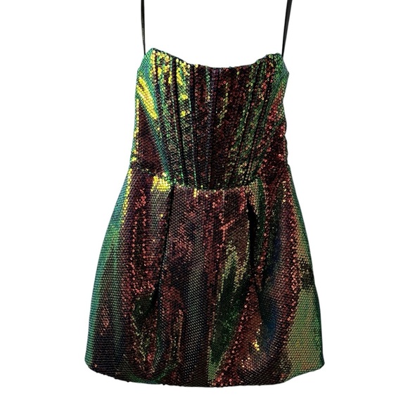 NWT Bronx & Banco Maraya Sequin Corset Mini Dress - Picture 4 of 15